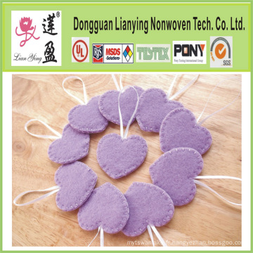 2015 Hot Vending Lavender Heart Ornaments